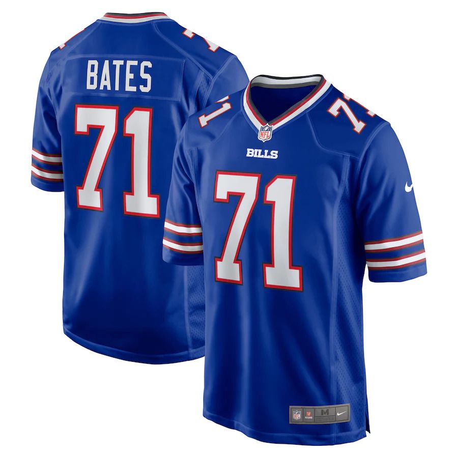 Men Buffalo Bills #71 Ryan Bates Nike Royal Game NFL Jersey